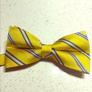 Nicole Miller Pre-Tied Bow Tie (Yellow and Blue)